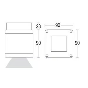 TORRE C - LED dimmable aluminium outdoor ceiling lamp by Ghidini Lighting - view 3